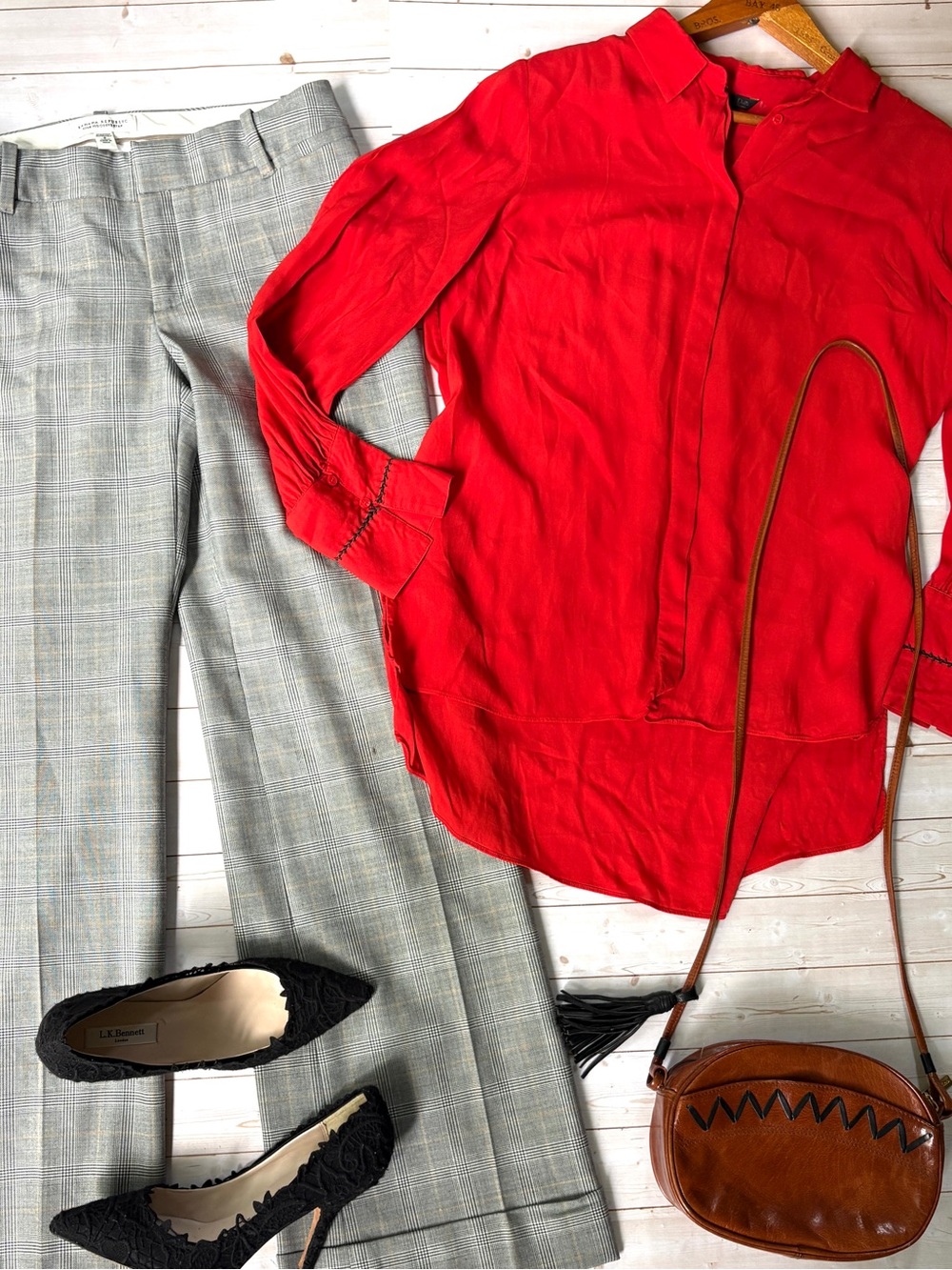 Massimo Dutti flowy blouse with stitched cuff detail